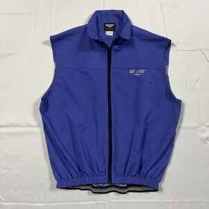 Vtg SAUCONY M Running Vest Purple Windbreaker 90s Reflective Microfiber USA